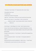 FITT PRINCIPLE EXAM QUESTIONS AND ANSWERS