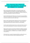 COUC 506 QUIZ THE CHRISTIAN COUNSELOR'S MINISTRY AND ROLES ALL CORRECT &lpar;A&plus; GRADED&rpar;