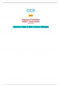 OCR 2023 ClassicalCivilisation H008&sol;21&colon; Greek theatre AS Level QuestionPaper&MarkScheme&lpar;Merged