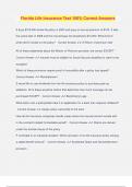 Florida adjusters License Bundled Exams Questions and Answers 100&percnt; Verified and Updated &vert; Graded A&plus;
