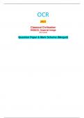 OCR 2023 ClassicalCivilisation H008&sol;21&colon; Greek theatre AS Level QuestionPaper&MarkScheme&lpar;Merged