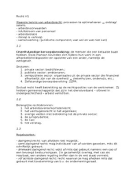 Samenvatting Hoofdstuk 1 2 3 en 9 Hoofdstukken Sociaal Recht HBO HAN Arnhem Nijmegen Hogeschool Recht Bedrijfskunde