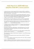 Study Plan Ch 11 ADMN 400 Exam Questions With 100&percnt; Correct Answers