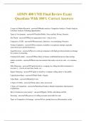 ADMN 400 UNH Final Review Exam Questions With 100&percnt; Correct Answers