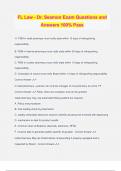 FL Law - Dr&period; Seamon Exam Questions and Answers 100&percnt; Pass