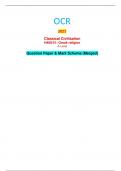 OCR 2023 ClassicalCivilisation H408&sol;31&colon;Greekreligion A Level QuestionPaper&MarkScheme&lpar;Merged
