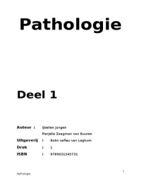 Pathologie (deel 1) exclusief hoofdstuk 6