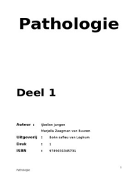 Pathologie &lpar;deel 1&rpar; exclusief hoofdstuk 6