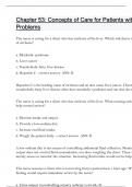 Chapter 53 Concepts of Care for Patients with Liver Problems Correct Answers Latest Update 2024