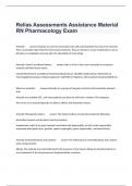 Relias Assessments Assistance Material RN Pharmacology Exam