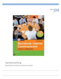 Samenvatting Basisboek Interne Communicatie, 7e druk