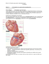 uitwerking colleges blok 2.2 - cardiologie