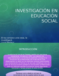 Investigación en Educación Social