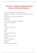 ANSC 221 ~ Purdue Exam Questions And Answers &lpar;Verified And Updated&rpar;