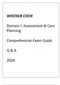 (WOCNCB) COCN Domain I Assessment & Care Planning Comprehensive Exam Guide Q & A 2024