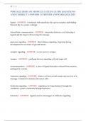PORTAGE BIOD 101 MODULE 5 STUDY GUIDE QUESTIONS  AND CORRECT ANSWERS &lpar;VERIFIED ANSWERS&rpar; 2024-2025