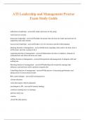 ATI Leadership and Management Proctor Exam Study Guide