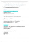 PORTAGE LEARNING ANATOMY & PHYSIOLOGY II&colon;  MODULE 6 EXAM QUESTIONS WITH MULTIPLE CHOICES  AND 100&percnt; CORRECT ANSWERS