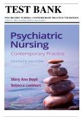 Psychiatric Nursing: Contemporary Practice 7th Edition