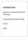 &lpar;WOCNCB&rpar; COCN Domain I Assessment & Care Planning Comprehensive Exam Guide Q & A 2024