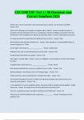 CIS 3250 FSU Test 1 &vert; 30 Questions and Correct Solutions 2024