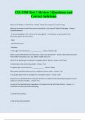 CIS 3250 Test 1 Review &vert; Questions and Correct Solutions