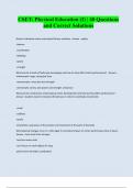 CSET&colon; Physical Education &lpar;I&rpar; &vert; 40 Questions and Correct Solutions