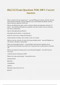 Biol 212 Exam Questions With 100&percnt; Correct Answers
