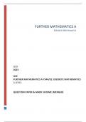 OCR 2023  GCE FURTHER MATHEMATICS A Y544&sol;01&colon; DISCRETE MATHEMATICS A LEVEL   QUESTION PAPER & MARK SCHEME &lpar;MERGED&rpar;