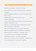 NHA CET EXAM PREP QUESTIONS AND ANSWERS 100&percnt; PASS