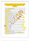 PSI TEXAS STATE BOARD NAIL TECH EXAM 2024 QUESTIONS AND ANSWERS 100&percnt; CORRECT