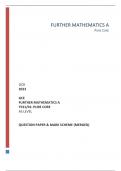 OCR 2023  GCE FURTHER MATHEMATICS A Y531&sol;01&colon; PURE CORE AS LEVEL   QUESTION PAPER & MARK SCHEME &lpar;MERGED&rpar;