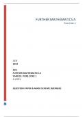 OCR 2023  GCE FURTHER MATHEMATICS A Y540&sol;01&colon; PURE CORE 1 A LEVEL   QUESTION PAPER & MARK SCHEME &lpar;MERGED&rpar;