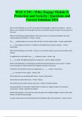 Bundle for WGU C191 Exams with Verified Solutions 2024 &vert; 2025