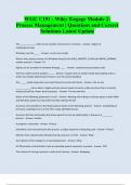 WGU C191 - Wiley Engage Module 2&colon; Process Management &vert; Questions and Correct Solutions Latest Update