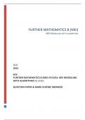 OCR 2023  GCE FURTHER MATHEMATICS B &lpar;MEI&rpar; Y413&sol;01&colon; MEI MODELLING WITH ALGORITHMS AS LEVEL  QUESTION PAPER & MARK SCHEME &lpar;MERGED&rpar;
