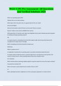 WGU C191 Pre Assessment &vert; 60 Questions and Verified Solutions 2024