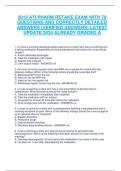 2019 ATI PHARM RETAKE EXAM WITH 70  QUESTIONS AND CORRECTLY DETAILED  ANSWERS &lpar;VERIFIED ANSWERS&rpar; LATEST  UPDATE 2024 ALREADY GRADED A