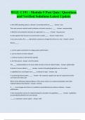 WGU C191 - Module 5 Post Quiz &vert; Questions and Verified Solutions Latest Update
