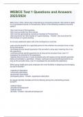 WEBCE Test 1 Questions and Answers  2023&sol;2024