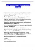 TAM CARD STUDY EXAM LATEST UPDATE