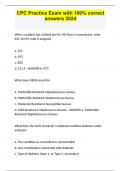 CPC Practice Exam with 100&percnt; correct answers 2024&period;