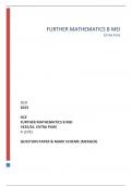 OCR 2023 GCE FURTHERMATHEMATICSBMEI Y435/01: EXTRA PURE A LEVEL QUESTIONPAPER&MARKSCHEME(MERGED