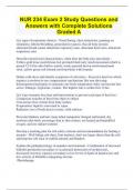 NUR 234 Exam 2 Study Questions and Answers with Complete Solutions Graded A