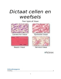 biologie cellen en weefsel dictaat