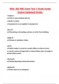 BIOL 281 RBC Exam Test 1 Study Guide  &lpar;Latest Updated&rpar; Guide&period;
