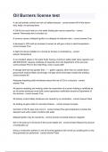 Oil Burners license test
