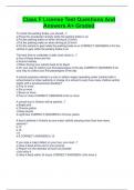 Class F License Test Questions And Answers A&plus; Graded