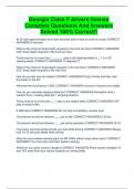 Georgia Class F drivers license Complete Questions And Answers Solved 100&percnt; Correct&excl;&excl;