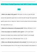 NFHS Rules football exam 2024 with 100&percnt; correct answers
